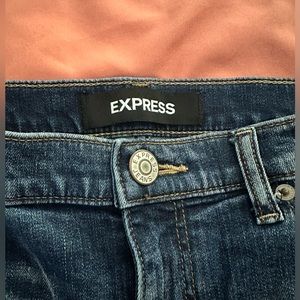 Express high rise girlfriend jeans